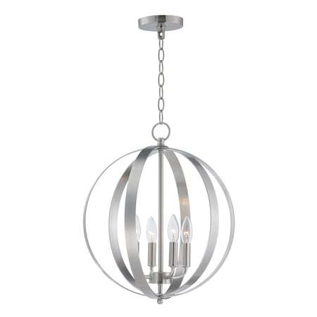 Maxim Lighting Provident 4-Light 16" Wide Satin Nickel Pendant Light 10031SN